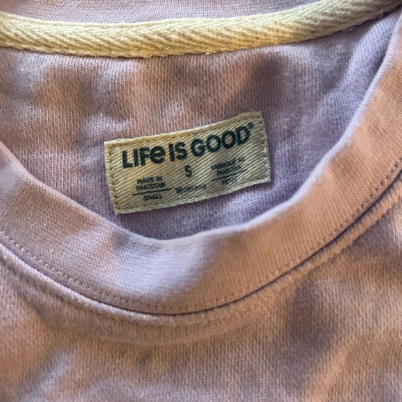 Life is Good sweatshirt purple worm once - Picture 2 of 7